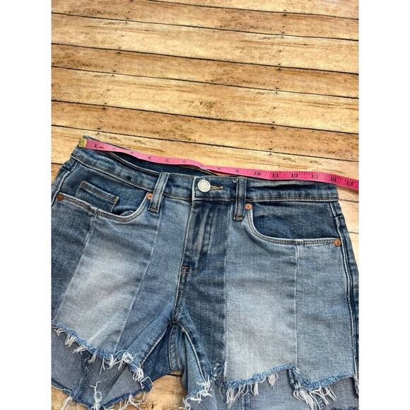 BlankNYC The Essex Paneled Blue Denim Shorts Size 25 - Picture 9 of 14